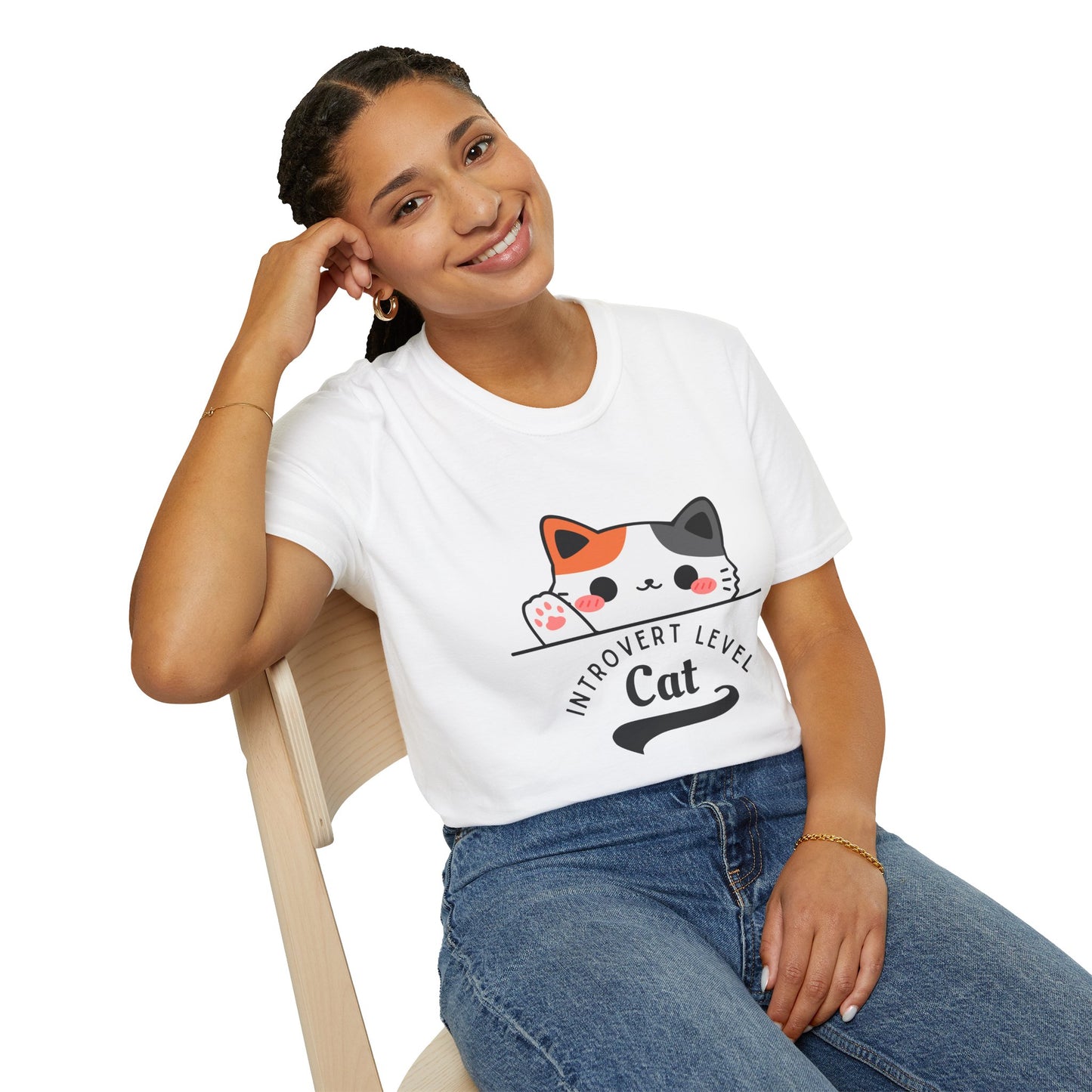 Introvert Level: Cat T-Shirt