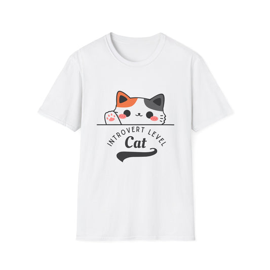 Introvert Level: Cat T-Shirt